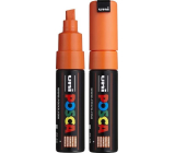 Posca Universal acrylic marker with wide, cut tip 8 mm Orange PC-8K
