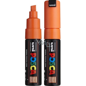 Posca Universal acrylic marker with wide, cut tip 8 mm Orange PC-8K
