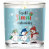 Nekupto Fashion Christmas scented candle Merry winter fun 7 x 7,5 cm
