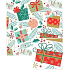 Nekupto Christmas gift wrapping paper 70 x 200 cm White with presents