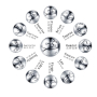 Sterling silver 925 zodiac sign Aries + cubic zirconia, bead for bracelet 9 mm