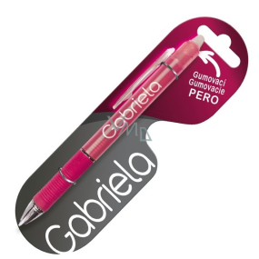 Nekupto Rubber pen with the name Gabriela