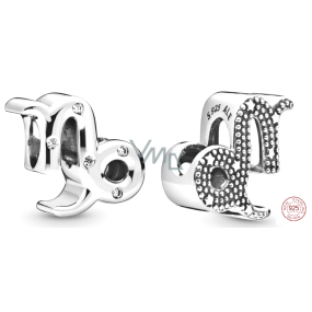 Charm Sterling silver 925 Zodiac sign Sparkling Capricorn, bead for bracelet