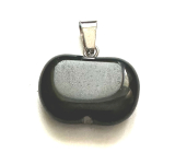 Obsidian Apple of Knowledge pendant natural stone 1,5 cm, stone of salvation