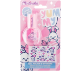Martinelia nail polish 3,5 ml + nail stickers Yummy, gift set for children