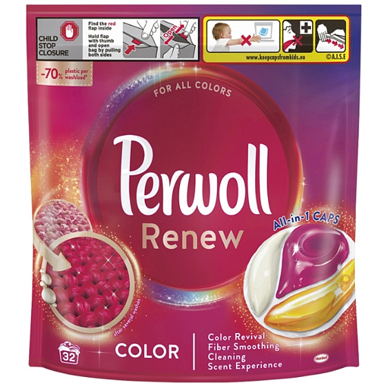 Perwoll Renew Color Caps capsules for washing coloured laundry 32 doses