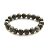 Yooperlit bracelet elastic natural stone, ball 10 mm / 16 - 17cm, stone of truth