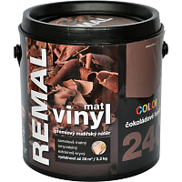REMAL Vinyl Color mat washable paint for walls, 240 chocolate brown, 3.2 kg