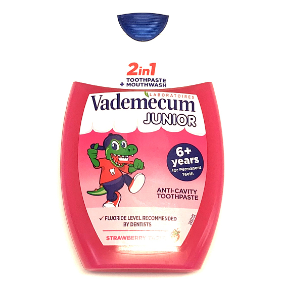 Vademecum Junior Strawberry 2-in-1 Toothpaste and Mouthwash 75 ml
