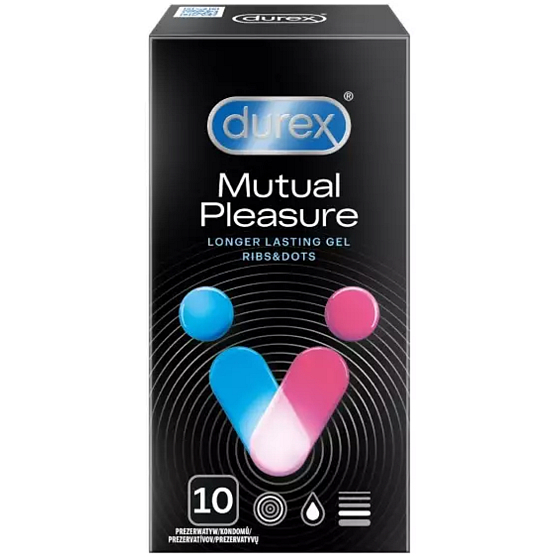 Durex Mutual Pleasure condom nominal width: 56 mm 10 pieces