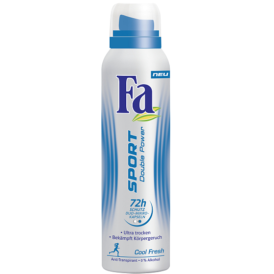 Fa Sport Double Power Cool Fresh antiperspitant deodorant spray for women 150 ml