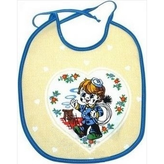 Baby Farlin Cotton bib with a picture of different motifs and colors 1 piece
