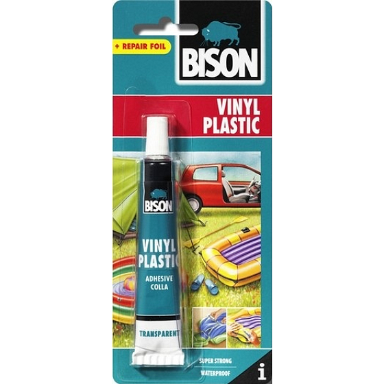 Bison Vinyl Plastic adhesive for flexible plastics with waterproof patch 25 ml