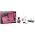 Mattel Monster High eau de toilette 50 ml + brush 4 pieces + lip gloss 4 x 1.2 + tattoo 1 piece, cosmetic set