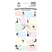 Arch Home stickers decorative cats 12 labels