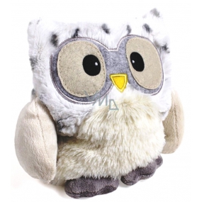 Albi Warm lavender-scented snowy owl stuffed animal, 20 cm × 18 cm, 750 g