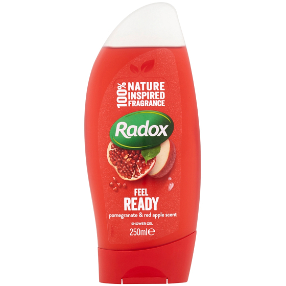 Radox Feel Ready Pomegranate & Red Apple Scent shower gel 250 ml