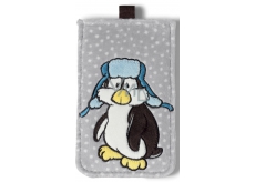 Nici Penguin Ilja Plush mobile phone case 10 x 15,5 cm