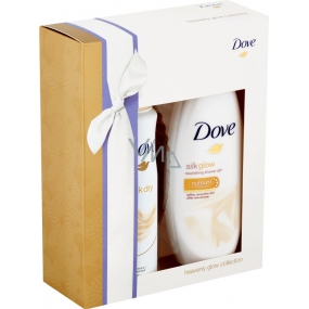 Dove Silk nourishing shower gel 250 ml + Silk Dry antiperspirant spray 150 ml, cosmetic set