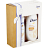 Dove Silk nourishing shower gel 250 ml + Silk Dry antiperspirant spray 150 ml, cosmetic set