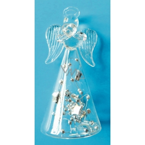 Glass angel standing 9 cm