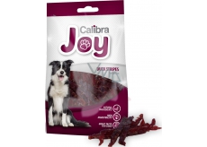 Calibra Dog Joy Duck Stripes Kachní maso doplňkové krmivo pro psy 80 g