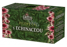 Grešík Zelený čaj s echinaceou s antioxidačními účinky 20 x 1,5 g