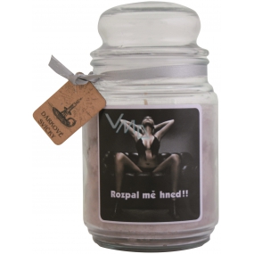 Bohemia Gifts Burn me right away with a scented gift candle in a glass burning time 105 -120 hours 510 g