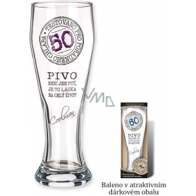 Nekupto Gifts with humor Beer glasses humorous Anniversary 50 0.6 l