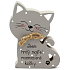 Nekupto Pets wooden sign I am the proud owner of a spoiled cat 12 x 9 x 1,5 cm