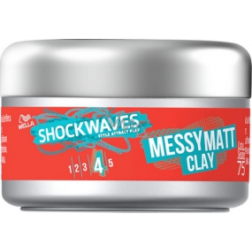 Wella Shockwaves Messy Matt Clay shaping clay for hair 75 ml