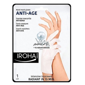 Iroha Anti-Age anti-aging hand and nail mask with pearl and natural extracts 2 x 9 ml