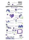 Arch Household Stickers Decorative Labels Lavender 12 labels