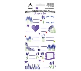 Arch Household Stickers Decorative Labels Lavender 12 labels