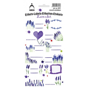 Arch Household Stickers Decorative Labels Lavender 12 labels