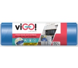 viGO! Drawstring trash bags, 13 µ, 60 liters, 60 x 70 cm, 13µ, 10 pieces