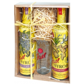 Kitl Syrob BIo Elderflower syrup hand-picked flowers 500 ml + Ginger syrup hand-pressed 500 ml, gift box