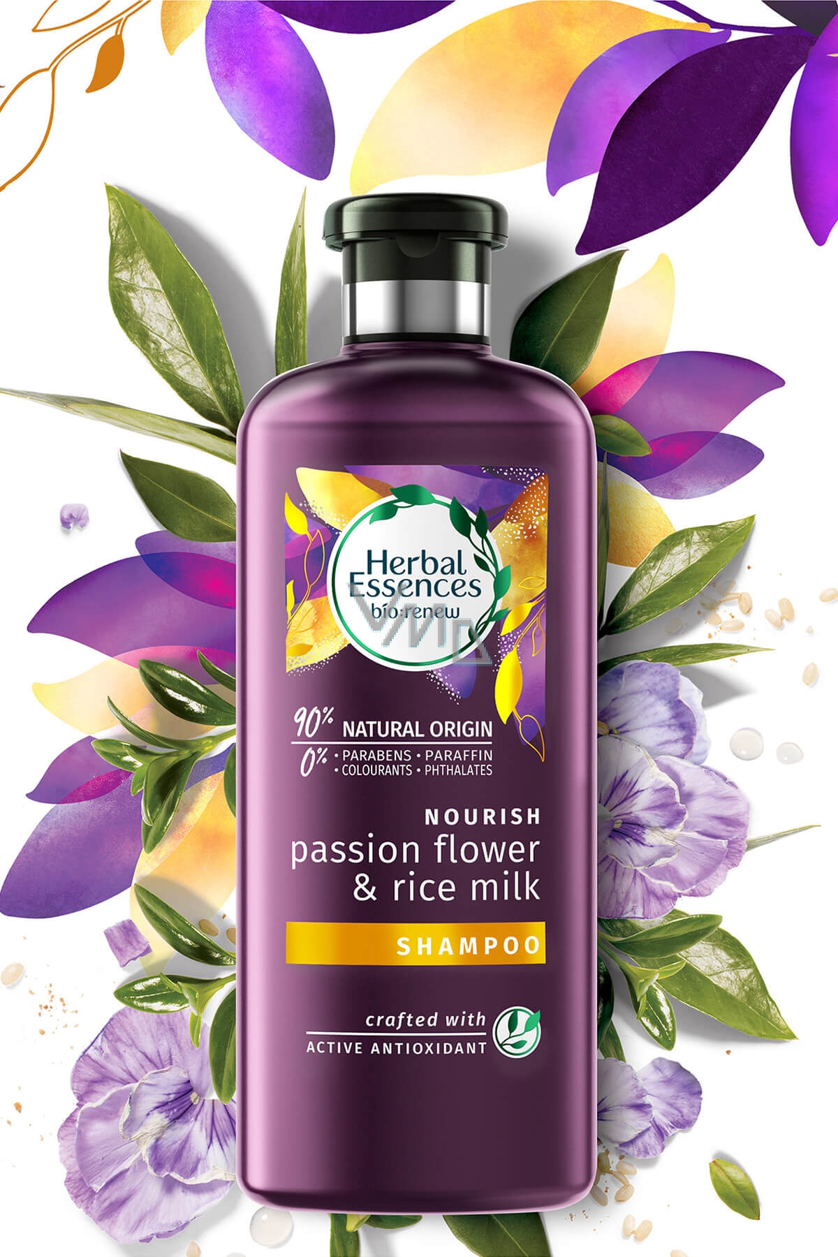 Herbal Essences Nourish Passion Flow & Rice Milk Shampoo with passion