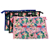 Cosmetic bag with flamingo 27 x 18 cm different colours