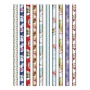 Ditipo Gift wrapping paper 70 x 200 cm Christmas beige teddy bears, teddy bear with a book