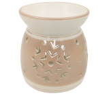 Aromalampa ceramic pink-white with flakes 11 cm