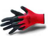 Schuller Eh klar Allstar Crinkle Work Gloves with Latex Coating and Wrinkling, Size M/8