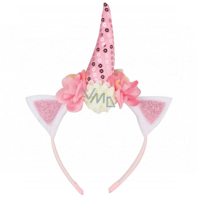 Unicorn headband universal pink 1 piece