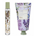Heathcote & Ivory Flower Blooms Lavender Garden Eau de Parfum Roll-On for Women 12 ml + Hand Cream 50 ml, Gift Set