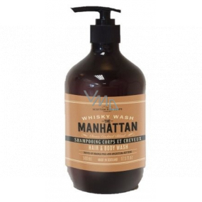 Scottish Fine Soaps Whiskey Manhattan hand and body cleansing gel for men dispenser 500 ml