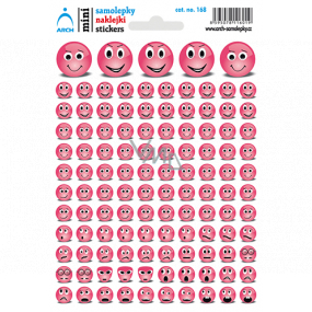 Arch School mini stickers Pink smileys 17 x 12 cm 168