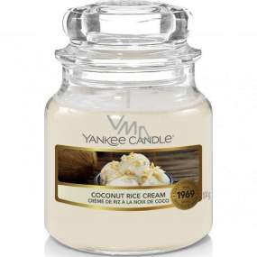 Yankee Candle Coconut Rice Cream - Cream with coconut rice scented candle Classic small glass 104 g