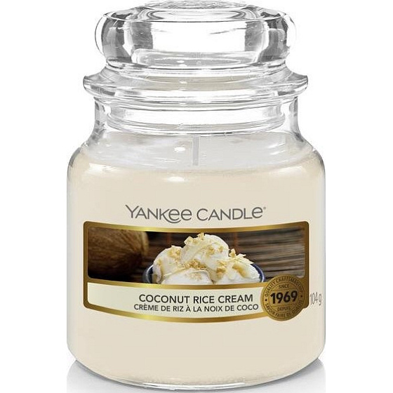 Yankee Candle Coconut Rice Cream - Coconut Rice Cream scented candle Classic small glass 104 g