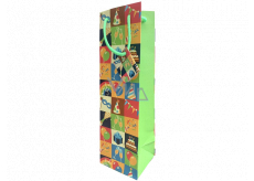Nekupto Gift paper bag for bottle 10 x 33 x 8.5 cm Birthday 1903 50 KFLH