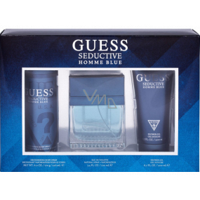 Guess Seductive Homme Blue Eau de Toilette for men 100 ml + shower gel 200 ml + deodorant spray 226 ml, gift set for men